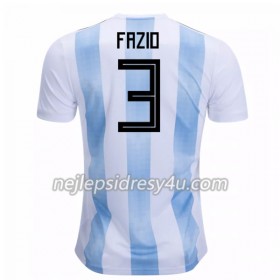 Fotbalový Dres Argentina Fazio 3 Domácí MS 2018
